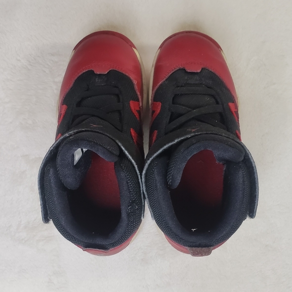 Air Jordan Prime Flight Red Black Sneakers Toddler 9C - Picture 5 of 11